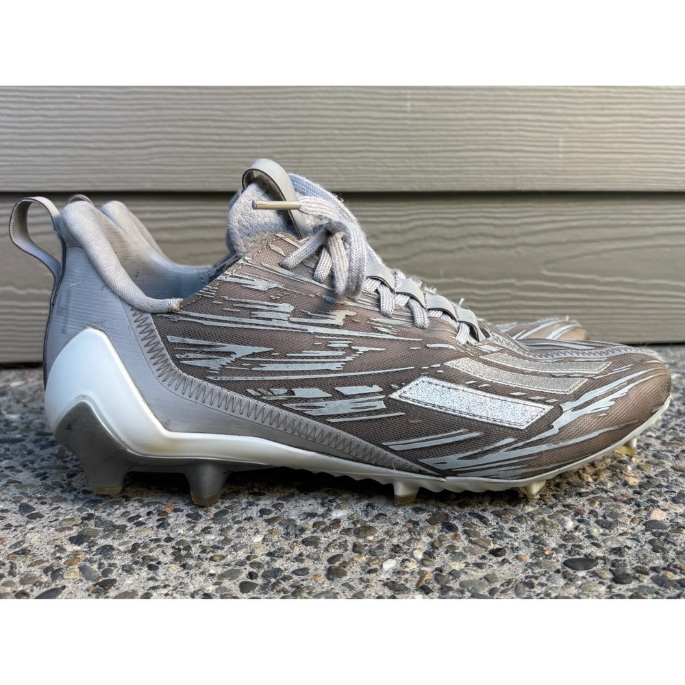 Adidas Adizero Silver Metallic Grey Football‎ Cleats Silver Grey GX5414 Men's 10